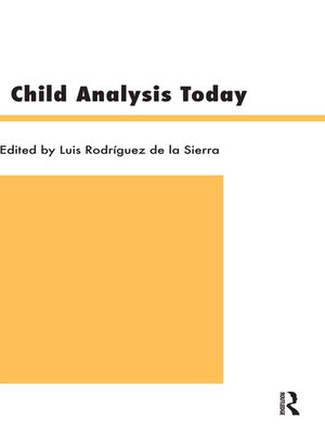 cover image of Child Analysis Today